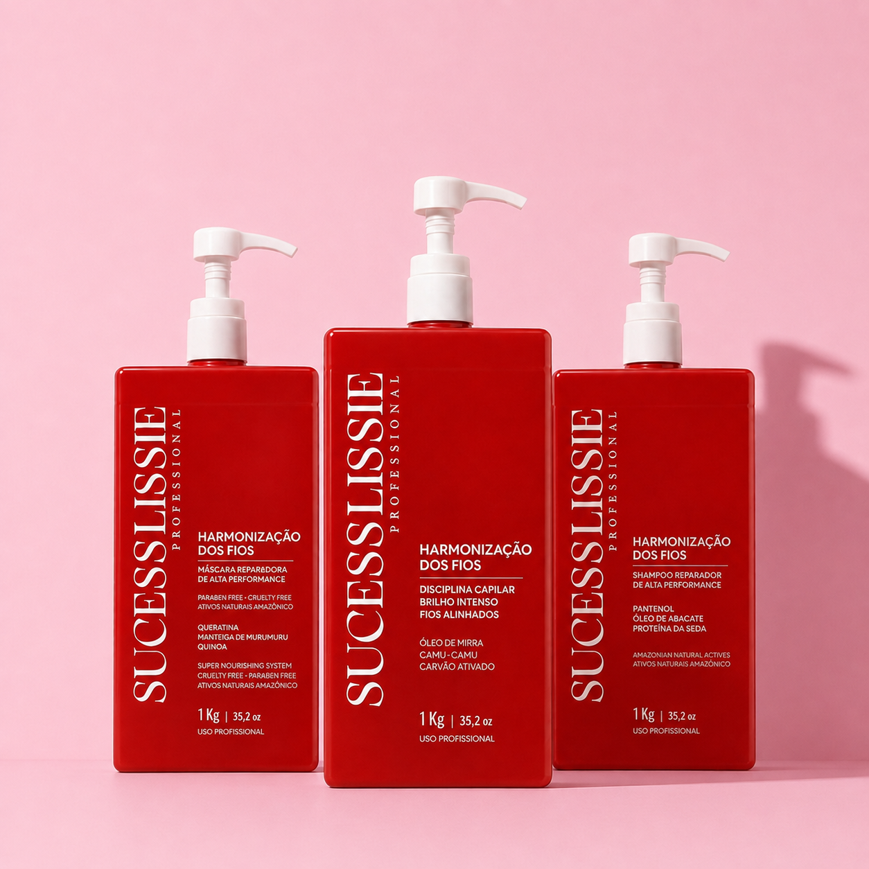 Kit Completo Harmonização dos Fios  Progressiva Sem Formol + Shampoo + Máscara 3x1kg – ( Envio imediato)