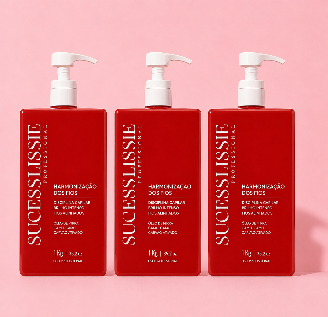 Kit com 3 Progressivas Harmonização dos Fios Sem Formol – 3x1kg