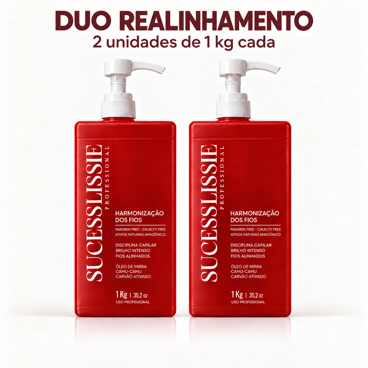 Kit 2 Ativos Harmonização dos Fios 1kg – Progressiva Sem Formol