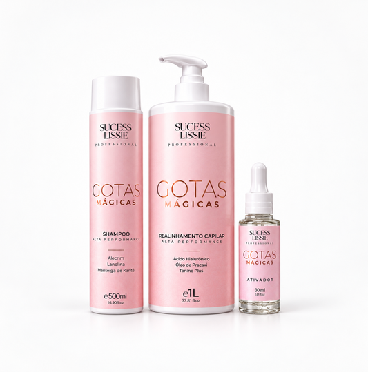 Kit Gotas Mágicas Realinhamento Térmico Sem Formol