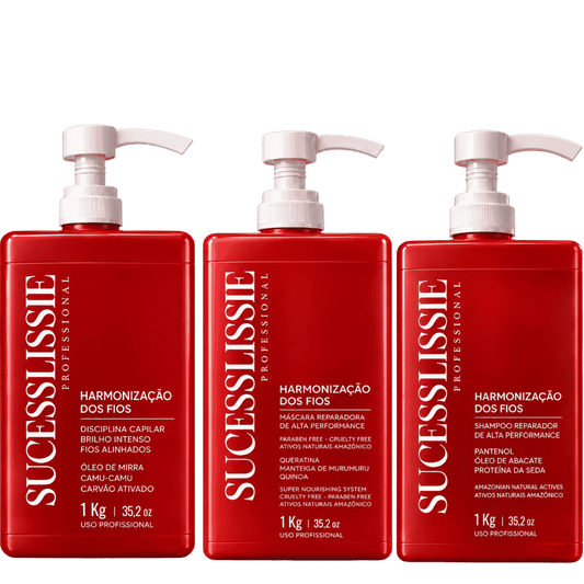 Kit Completo Harmonização dos Fios  Progressiva Sem Formol + Shampoo + Máscara 3x1kg – ( Envio imediato)